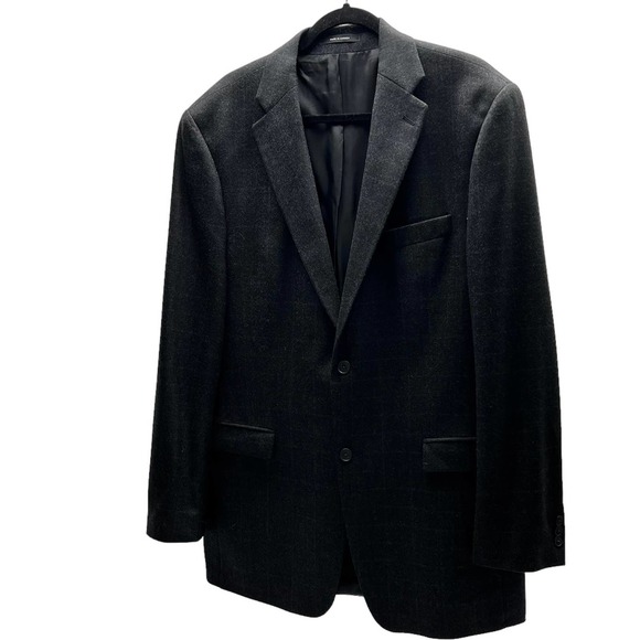 Brandini Woolmark Lamb’s Wool Suit Coat 2 Button Men's Size 44L Vintage - Picture 1 of 16